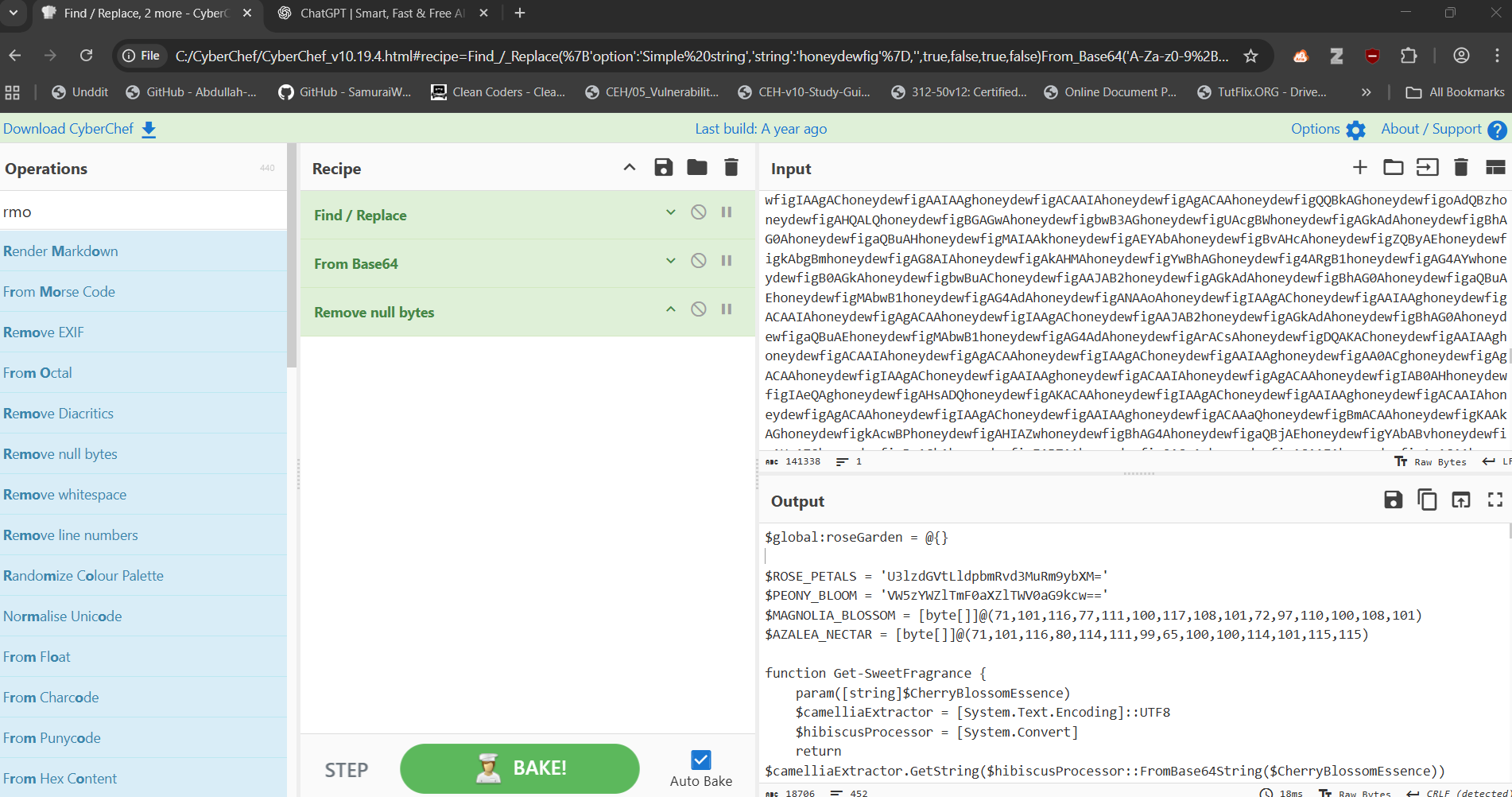 parts concatenated replaced decoded cyberchef