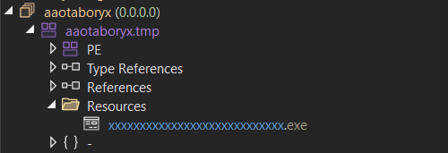 File in resources section