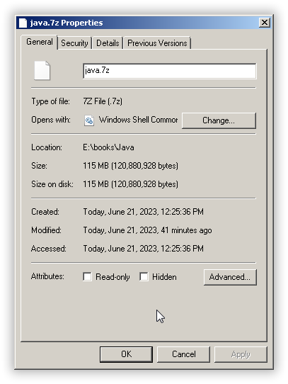 7zip Size