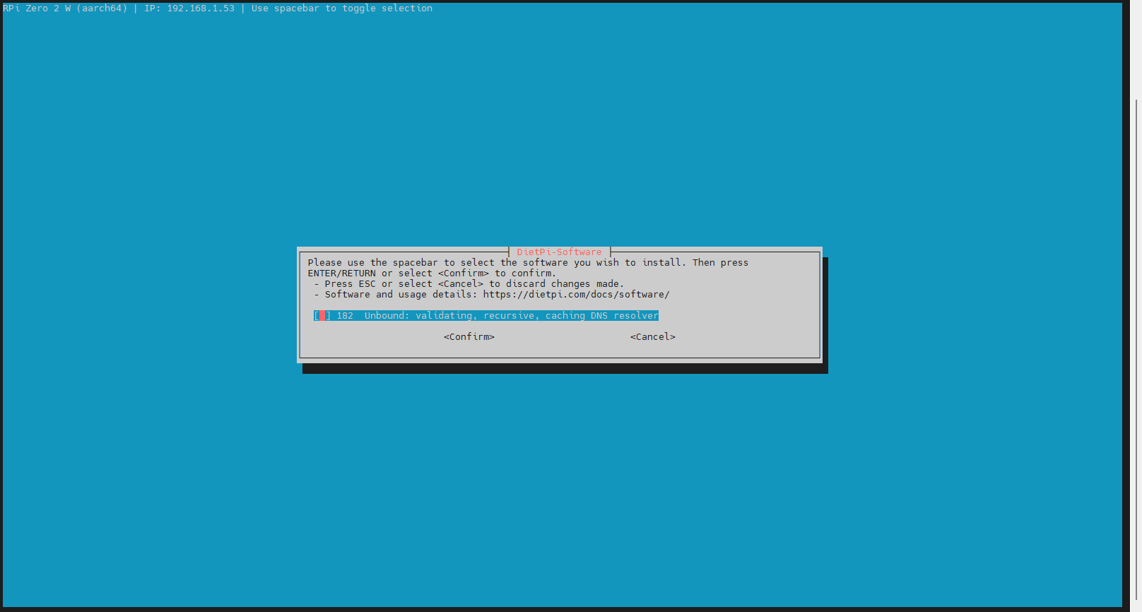 DietPi software - Unbound